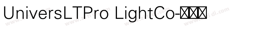 UniversLTPro LightCo字体转换